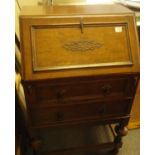 1920's Bureau with a fall front, all above 2 short drawers