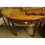 Mahogany Georgian d-end side table 4' long x 2'6 high