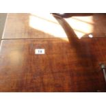 Georgian period mahogany pad foot single drop leaf table with gate leg action 4'6 long