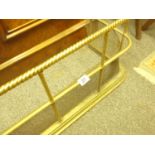 4' long, 15" tall a brass fire front