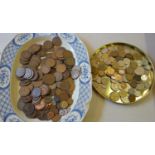 Large amount Victorian and later copper pennies, halfpennies of farthings, and a selection of