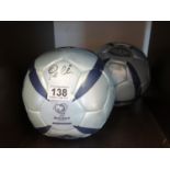 Pele, 2 x signed Fifa Footballs, both signed in black