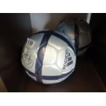 Pele, 2 x signed Fifa Footballs, both signed in black