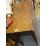 Mid-19th century mahogany drop leaf dining table with 2 drop sides,