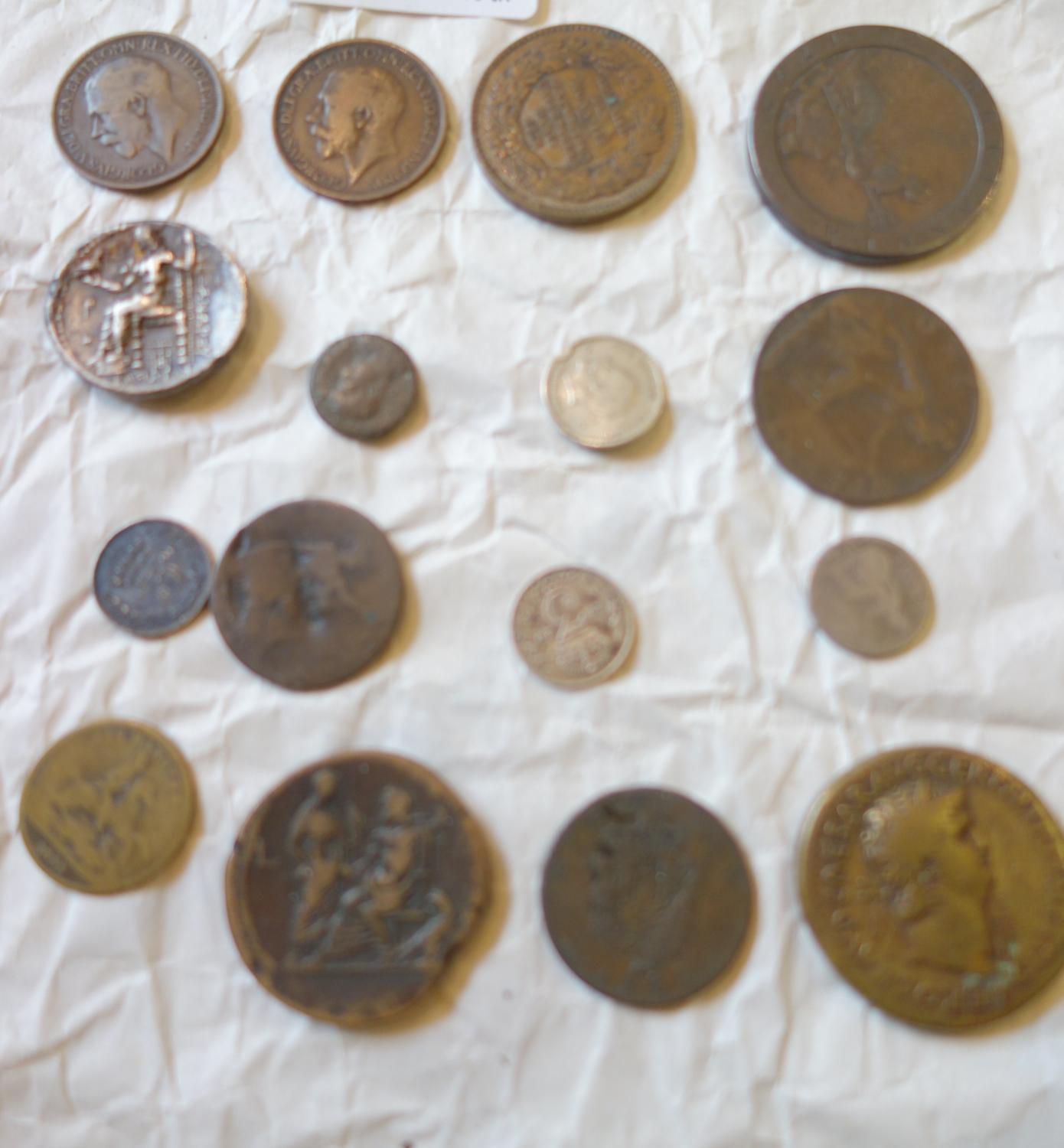 16 assorted antique coins