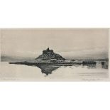 Geoffrey Sneyd GARNIER (British 1889-circa 1971) St Michael's Mount, Etching, Signed, titled and