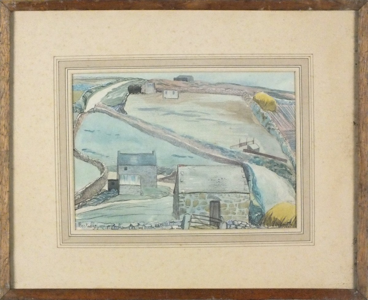 Isobel Atterbury HEATH (British 1907-1989) Bostaze, Watercolour, Signed lower right, titled lower - Image 2 of 2