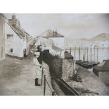 Andrew WATTS (British b.1947) Old Newlyn Circa 1900, Gicleé print, Titled & signed on certificate