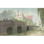 Cryil COOKE (British 20th Century) Shoreham Bridge - Shoreham Kent, Watercolour, Signed lower right,