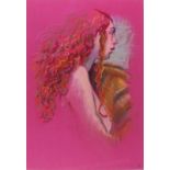 Margaret DEAN (British b.1939) Girl with Red Hair, Pastel, Titled, signed & dated 2011 verso, Signed