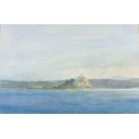 John MILLER (British 1931-2002) St Michael's Mount - Mounts Bay, Watercolour, Signed and dated