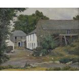 Denys Maurice Orlando Prideaux LAW (British 1907-1981) Clapper Mill - Lamorna, Oil on board,