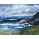 Rex O'DELL (British b. 1934) Cornish Seascape, Acrylic on canvas, Signed and dated 2007 lower right,