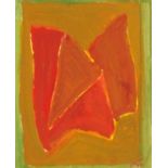 Tony O'MALLEY (Irish 1913-2003) Untitled abstract in orange, Gouache, Signed with initials lower