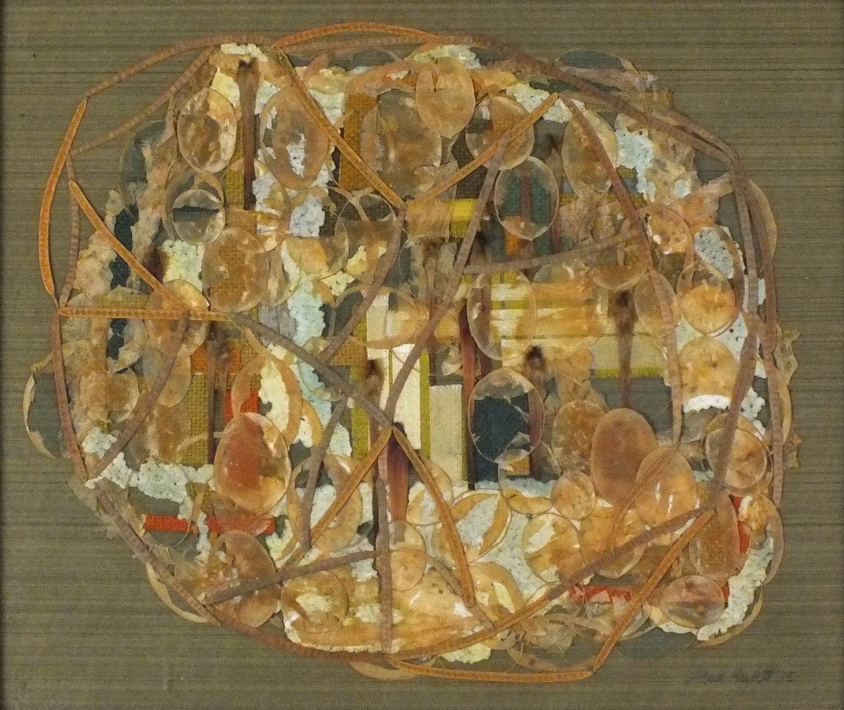 Jean HAYLETT (British 1924-2018) Broken Rhythms, Mixed media, Titled verso, 9" x 4.75" (24cm x