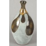 Jaki ROTHERY (British 20th/21st Century) Pottery vase, grey glaze with bronze petals from the