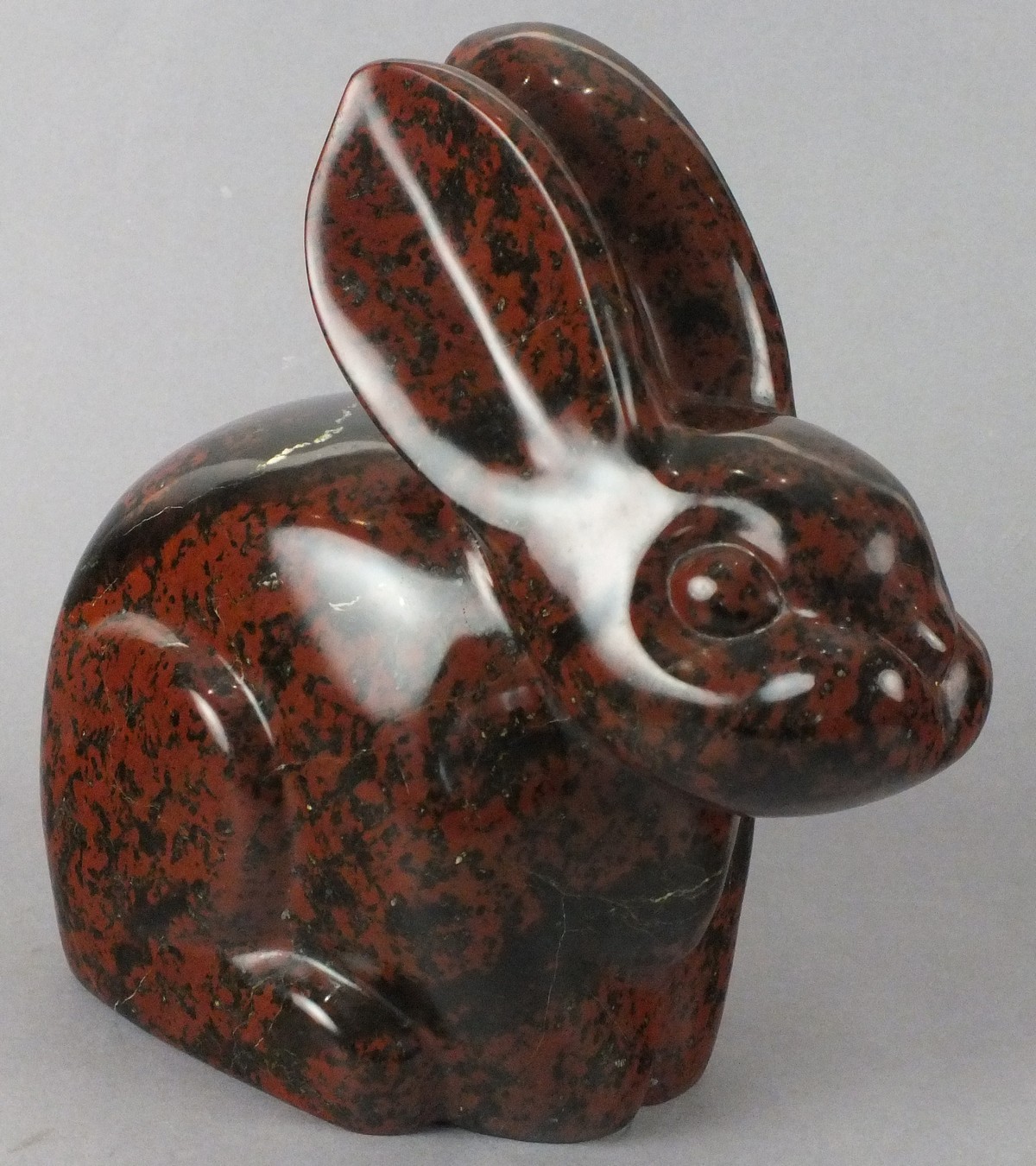 Lawrence MURLEY (British b. 1962) Rabbit VII, Sculpture in Serpentine, Signed with initials and