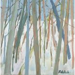 Jim WHITLOCK (British b. 1944) Treelines - Winter, Oil on canvas, Signed lower right, titled and