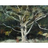 Mary ALLEN (British 20th Century) Winter Tree, Oil on canvas, Signed with initials lower right,
