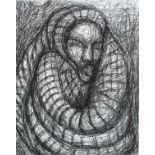 Jonathan HAYTER (British b. 1959) In the Grip of the Serpent King, Ink drawing on paper,