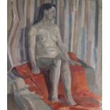 Geoffrey UNDERWOOD (British 1927-2000) Nude Study, Oil on canvas, Salisbury School of Arts &