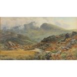 William BRADLEY (Active 1872-1889) Cadair Idris, Gwynedd, Wales, Watercolour, Signed and dated