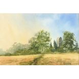 Douglas V BALDWIN (British 20th Century) The Millfield Walton Heath Surrey, Watercolour, Signed