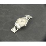 A Rolex Oyster Perpetual DateJust gentleman's wristwatch, with a steel case and strap, the