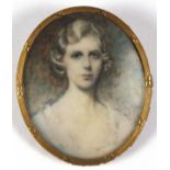 Beatrice Roberts WAINWRIGHT (19th/20th Century) Portrait Miniature of Comtesse Rohan Anal,