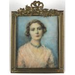 Beatrice Roberts WAINWRIGHT (British 19th/20th Century) Portrait Miniature of Duchess of Gloucester,