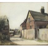 Clare FOTHERINGHAM (British b. 1890) A Sunny Lane Gloucestershire, Watercolour, Signed lower