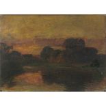 Herman Jean Joseph RICHIR (Belgian 1866-1942) River Landscape, Oil on board, Signed and dated 1929