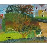 Andrew STEWART (British b. 1948) Cat on the Hunt, St Ives, Oil on board, Signed with initials &
