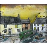 Roy DAVEY (British b. 1946) Pendeen, village street scene, Acrylic on board, Signed lower right, 9.