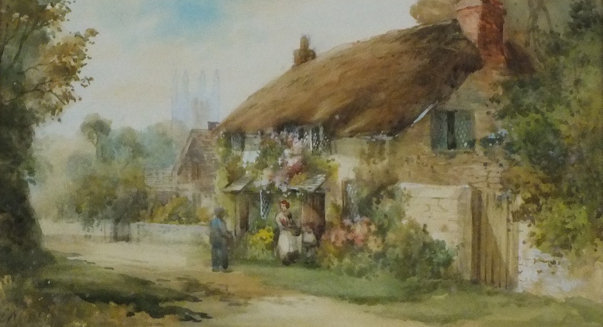 Edward William TRICK (British 1902-1991) Cottage Ploughill Bude, Watercolour, Signed lower left, 6.