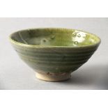 Janet LEACH (American 1918-1997) an early celedon glazed stoneware bowl, impressed personal and