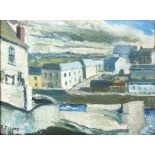 Reginald James LLOYD (British b. 1926) View of Porthleven, Oil on board, Signed and dated '52