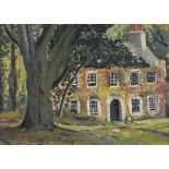 Elizabeth Lamorna KERR (British 1904-1990) The Rectory, Oil on board, Signed by artist's daughter-