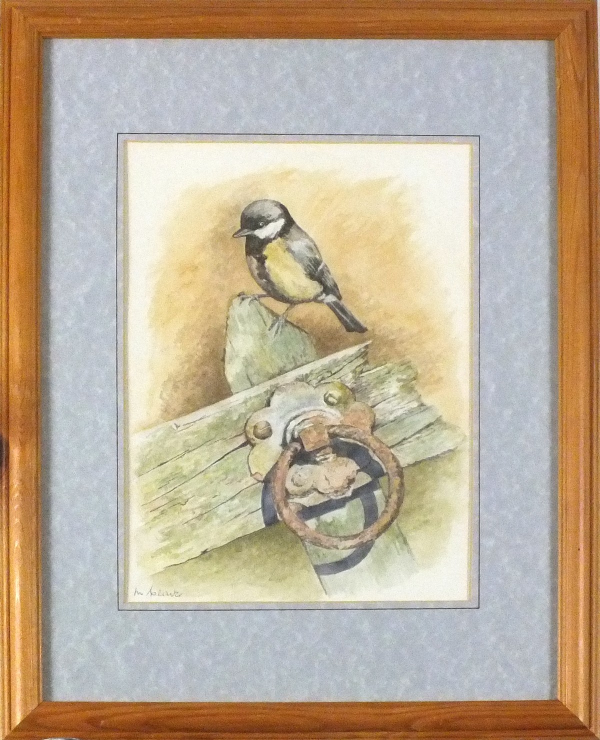 E G BAKER (20th Century British) Time of Plenty - squirrel on a stump, Watercolour, Signed lower - Image 4 of 4