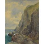 William Henry DYER (British Fl. 1890-1930) Cornish Coastal View, Watercolour, Signed lower right,