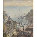 20th Century British School, Cornish Harbour, possibly Cawsand, Watercolour, 12.5" x 10.25" (32cm