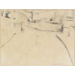 Julian DYSON (British 1936-2003) Foxhole - Cornwall, Pencil on paper, Signed, titled and dated 5 '91