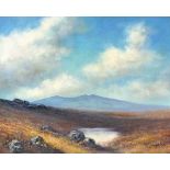 Mike NANCE (British 20th Century) Moorland Landscape, Oil on board, Signed lower right, 15.75" x
