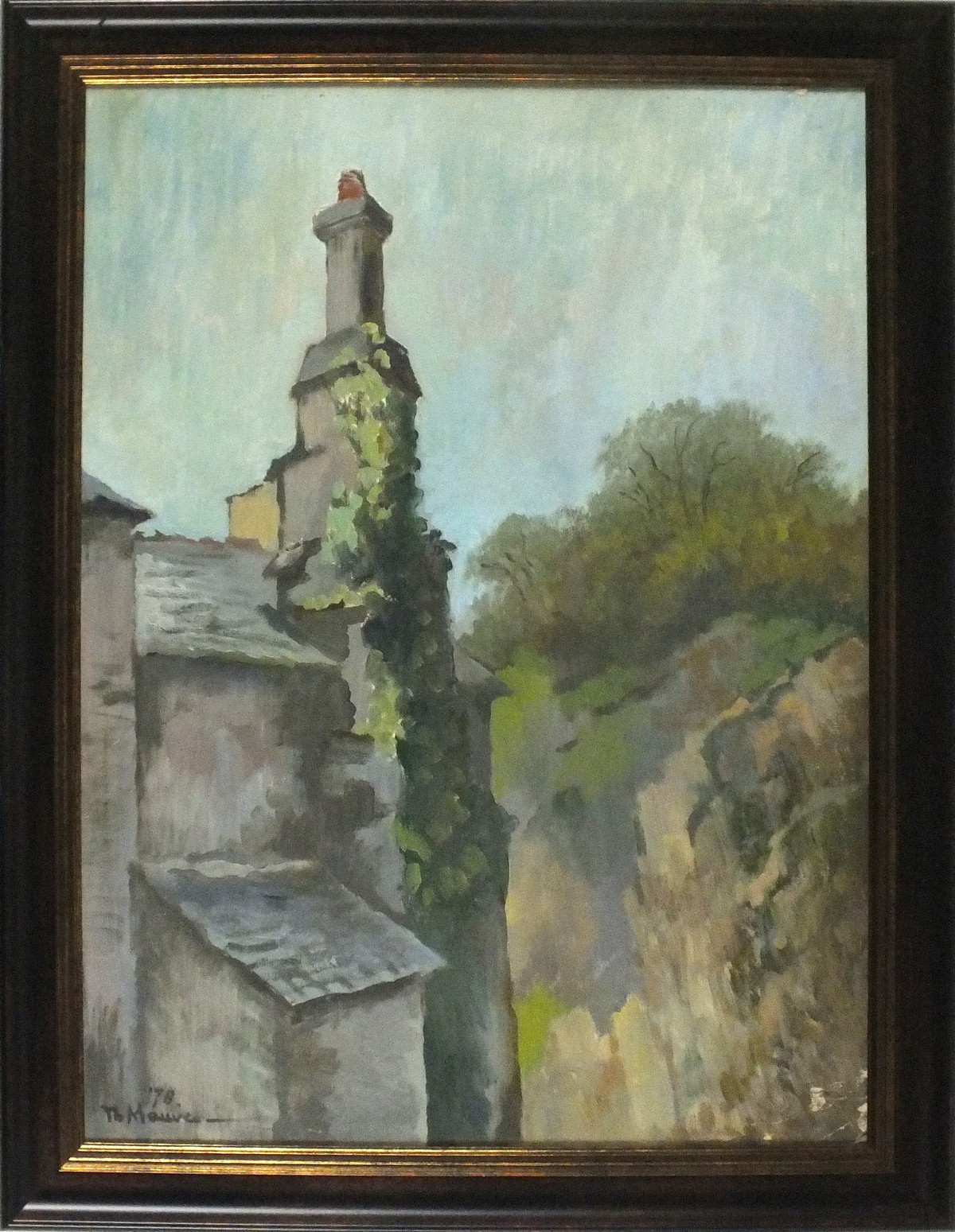 Thijs MAUVE (Dutch 1915-1996) Old Chimney at Lillipit, Oil on board, Signed and dated '78 lower - Image 2 of 2
