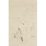 Sir Terry FROST (British 1915-2003) Seated Nude, Pencil on paper, Signed lower right, Belgrave