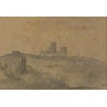 Sir Albert Edward RICHARDSON (British 1880 - 1964) Durham Viewed from the South West, Watercolour,
