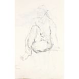 Maggie PICKERING (British b. 1940) Nude sketch, Pencil drawing, Signed and dated 23/9/94 lower left,