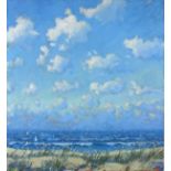 Robert JONES (British b. 1943) Sea Clouds & Marram Grass, Signed with initials lower right, titled