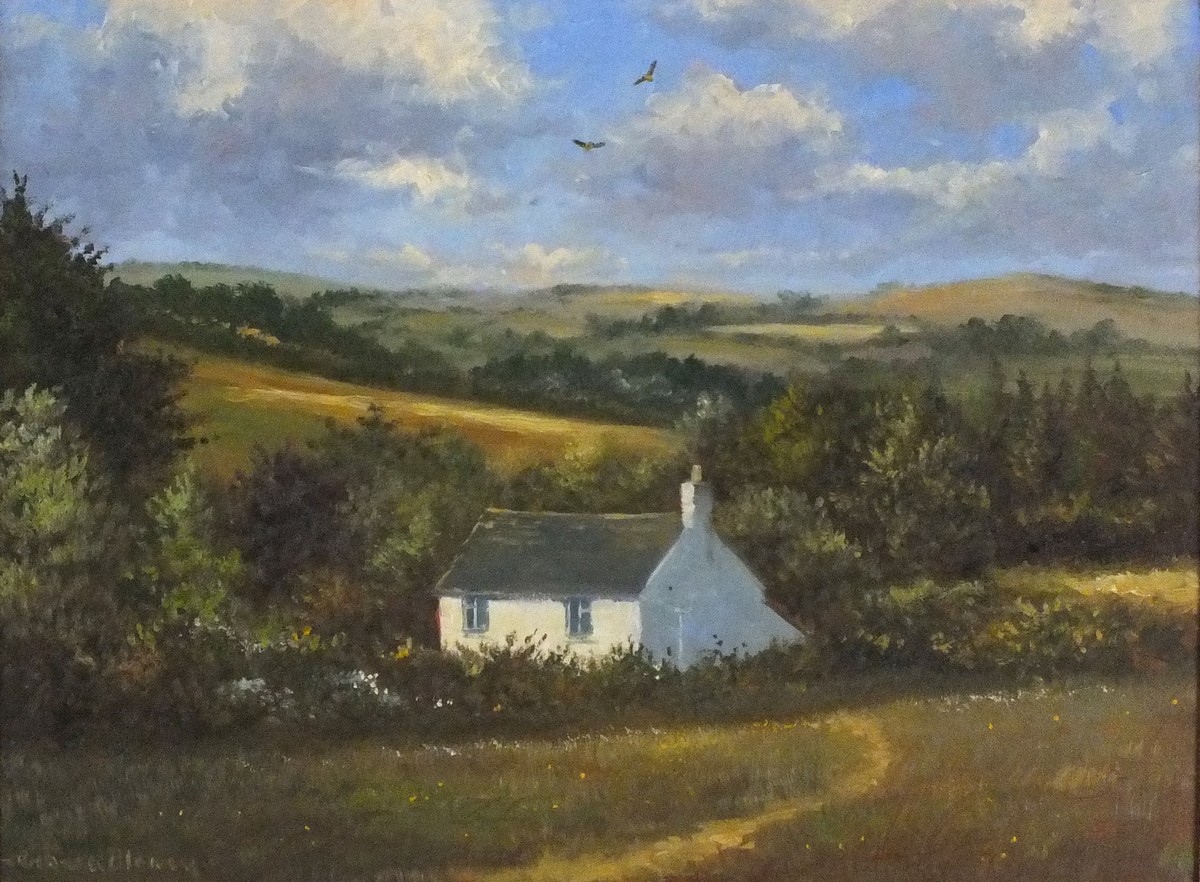 Richard BLOWEY (British b. 1948) The Farm House, Oil on canvas, Signed lower left, 11.5" x 15.5" (