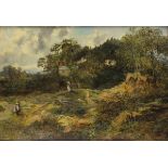 William Henry PIKE (British 1846 - 1908) In the Valley of Pol Gooth, St Austell Cornwall, Oil on